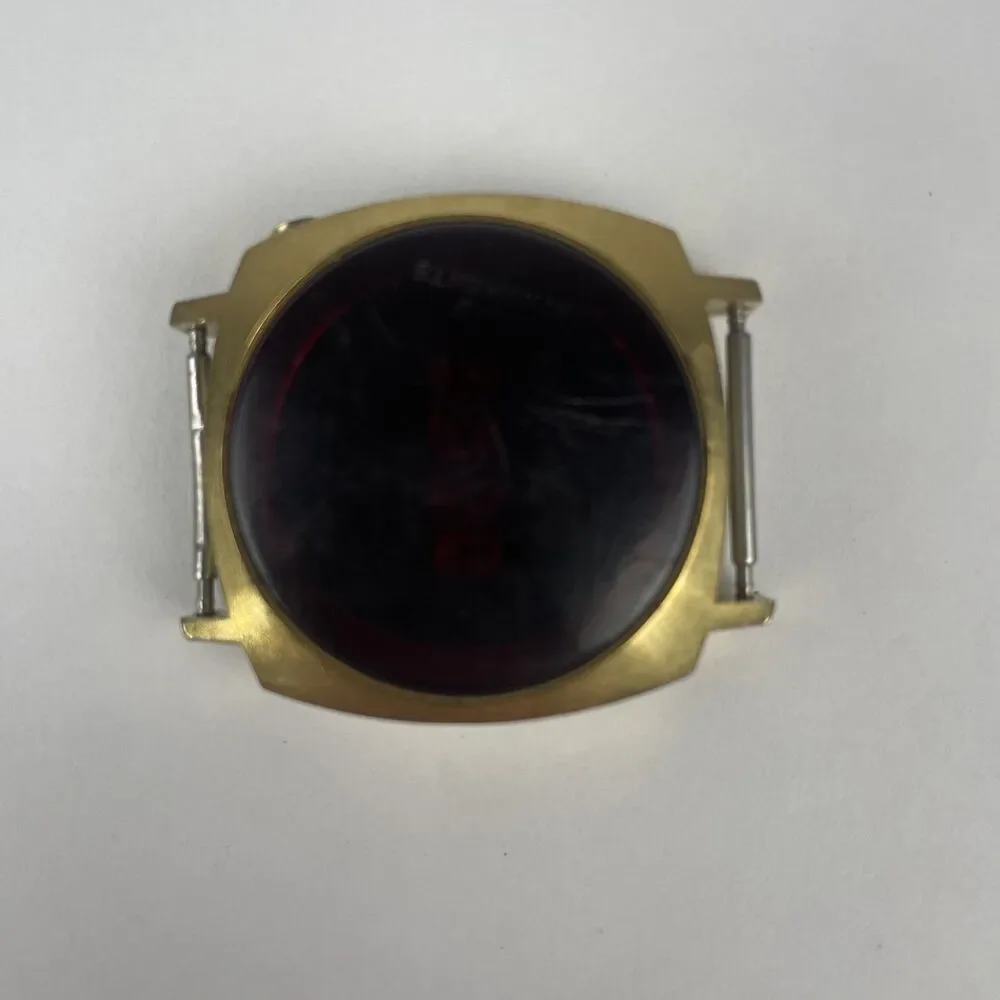 Texas Instruments Model 401 Men's LED Watch Leather Belt Strap ~ Parts / Repair